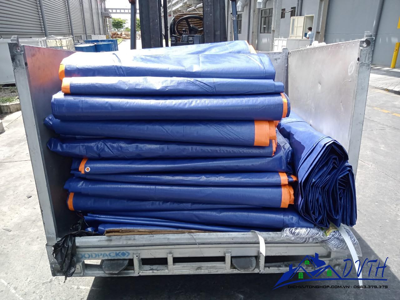 Bạt nhựa xanh cam tại Sơn La